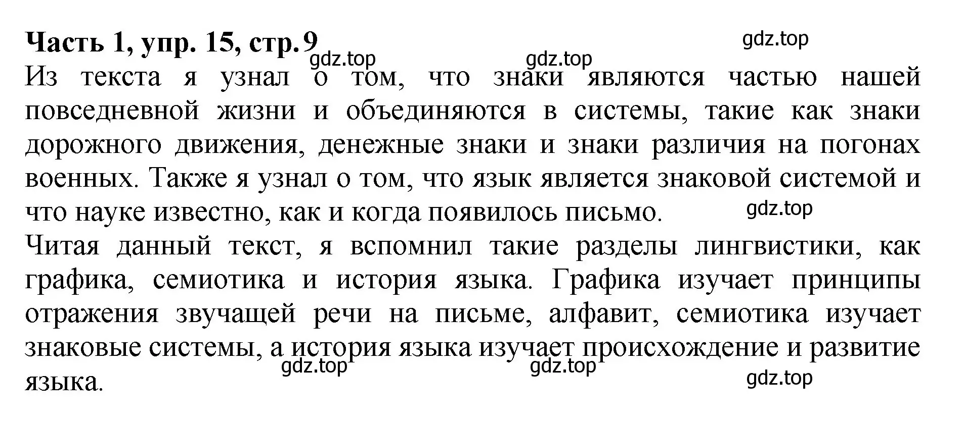 Решение Номер 15 (страница 9) гдз по русскому языку 5 класс Ладыженская, Баранов, учебник 1 часть