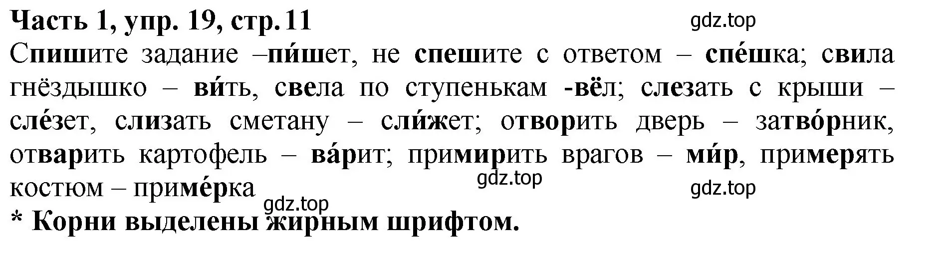 Решение Номер 19 (страница 11) гдз по русскому языку 5 класс Ладыженская, Баранов, учебник 1 часть