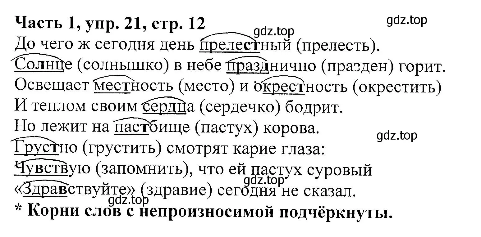 Решение Номер 21 (страница 12) гдз по русскому языку 5 класс Ладыженская, Баранов, учебник 1 часть