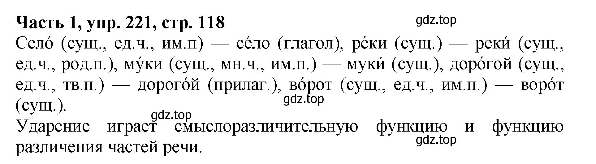 Решение Номер 221 (страница 118) гдз по русскому языку 5 класс Ладыженская, Баранов, учебник 1 часть