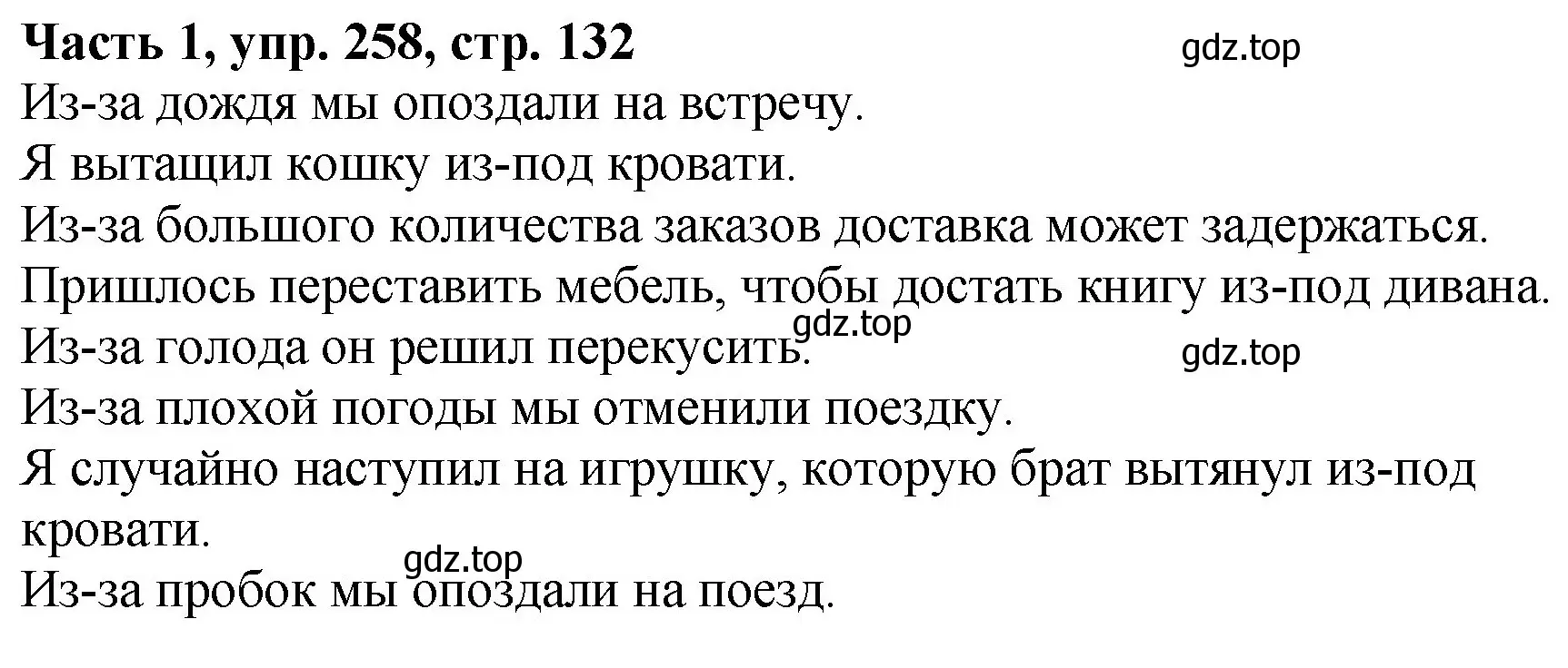 Решение Номер 258 (страница 132) гдз по русскому языку 5 класс Ладыженская, Баранов, учебник 1 часть