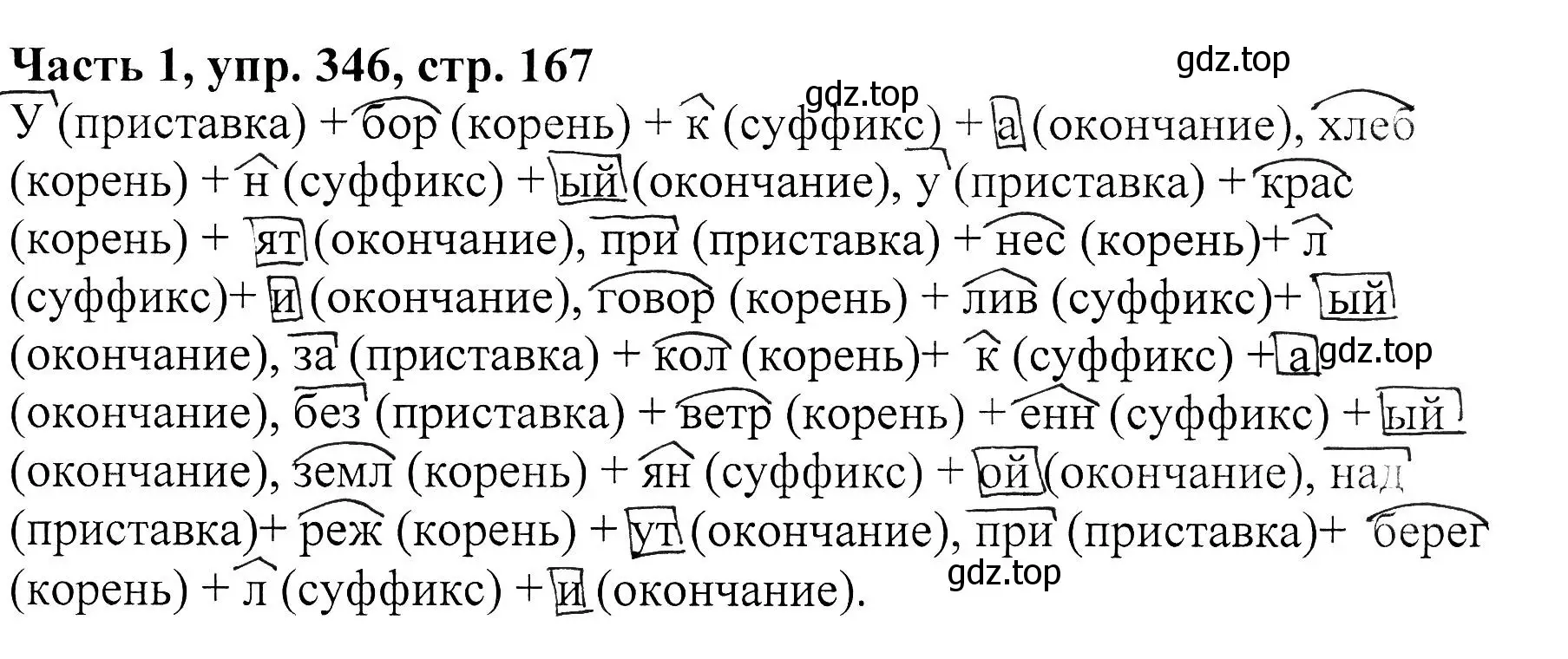 Решение Номер 346 (страница 168) гдз по русскому языку 5 класс Ладыженская, Баранов, учебник 1 часть