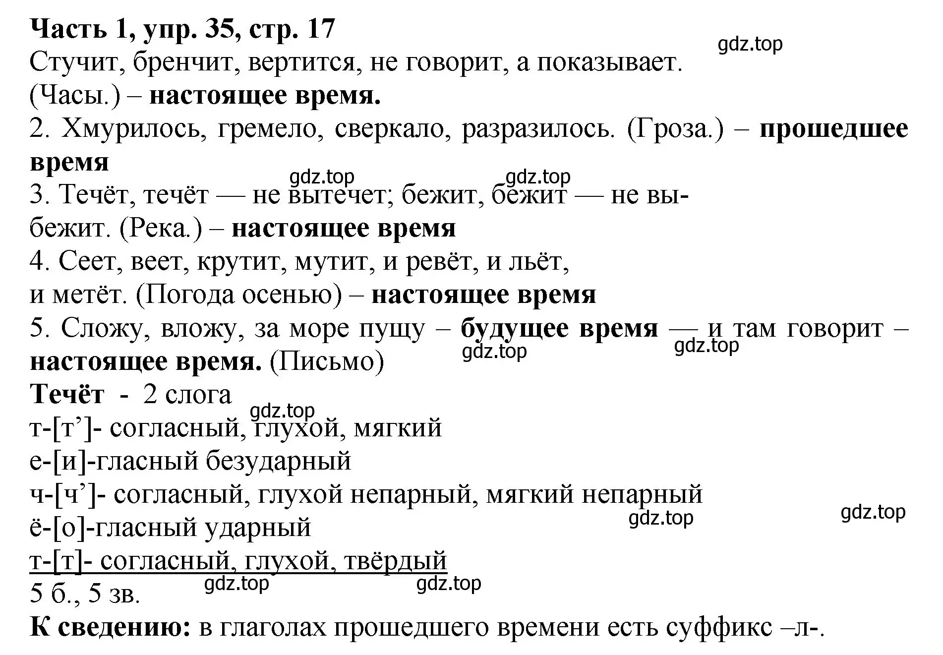 Решение Номер 35 (страница 17) гдз по русскому языку 5 класс Ладыженская, Баранов, учебник 1 часть