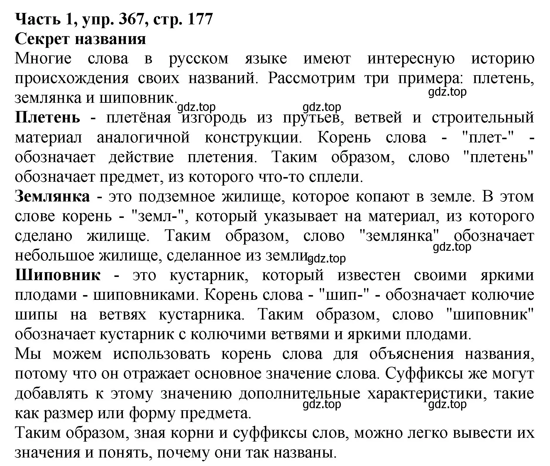 Решение Номер 367 (страница 177) гдз по русскому языку 5 класс Ладыженская, Баранов, учебник 1 часть