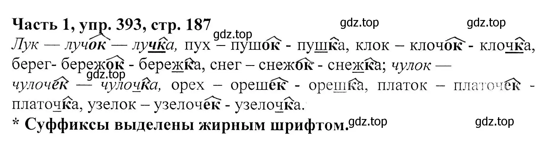 Решение Номер 393 (страница 187) гдз по русскому языку 5 класс Ладыженская, Баранов, учебник 1 часть