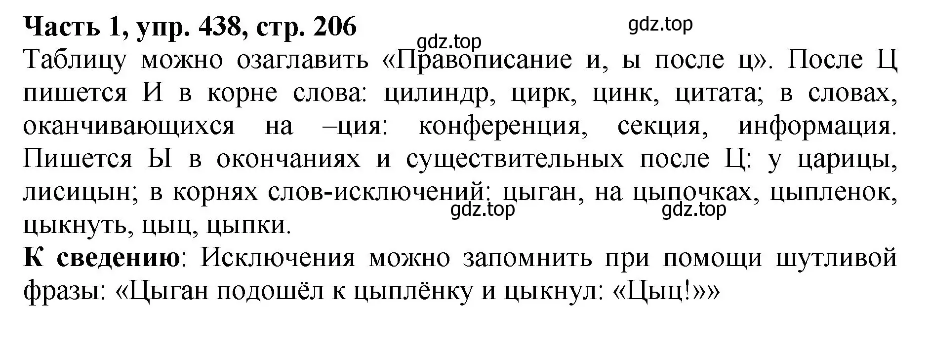 Решение Номер 438 (страница 206) гдз по русскому языку 5 класс Ладыженская, Баранов, учебник 1 часть