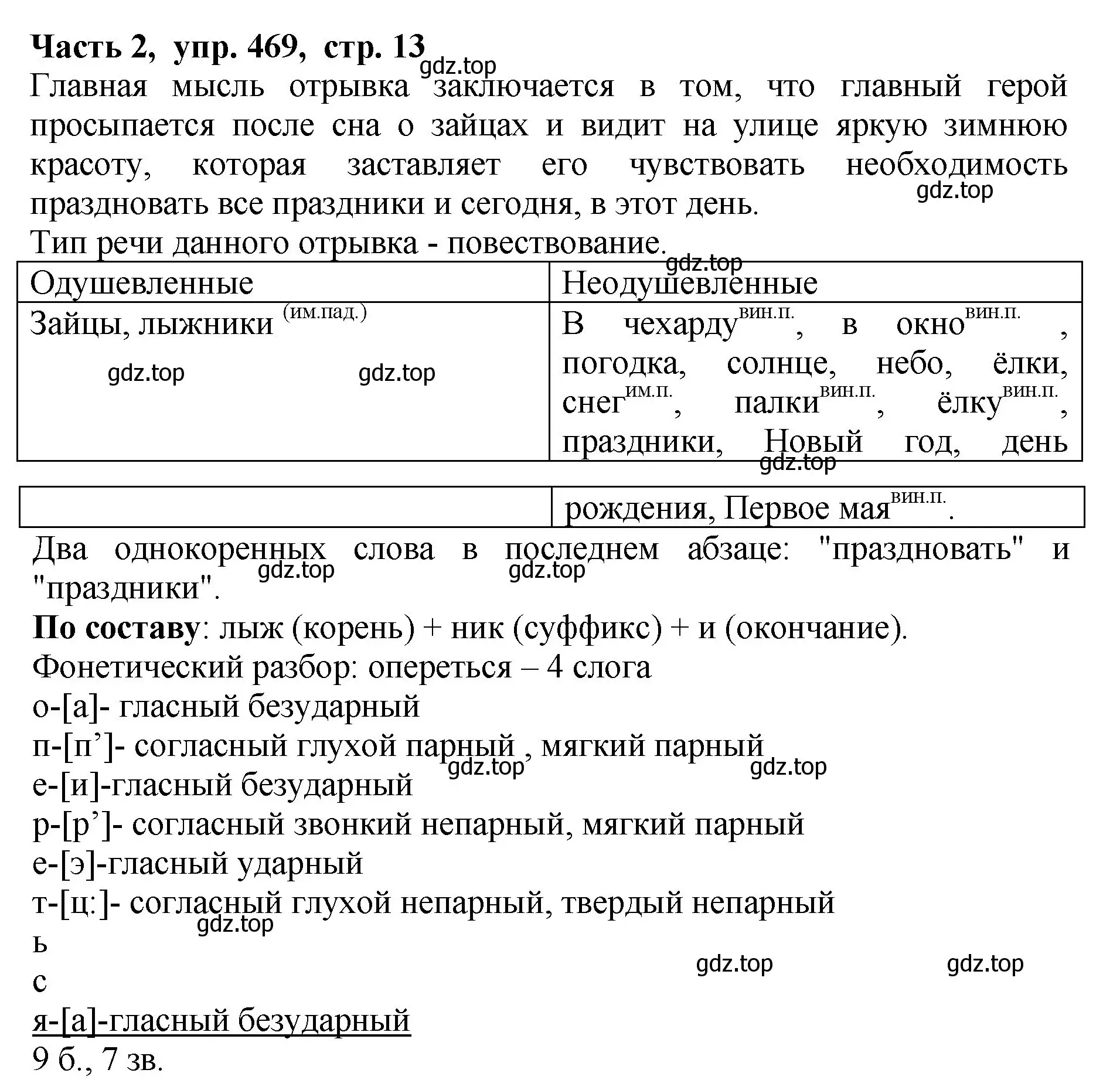 Решение Номер 469 (страница 13) гдз по русскому языку 5 класс Ладыженская, Баранов, учебник 2 часть