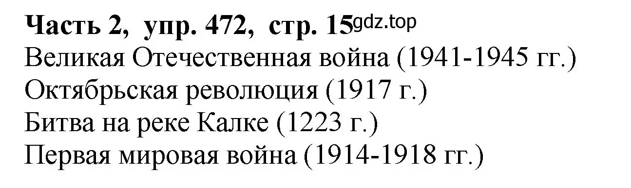 Решение Номер 472 (страница 15) гдз по русскому языку 5 класс Ладыженская, Баранов, учебник 2 часть