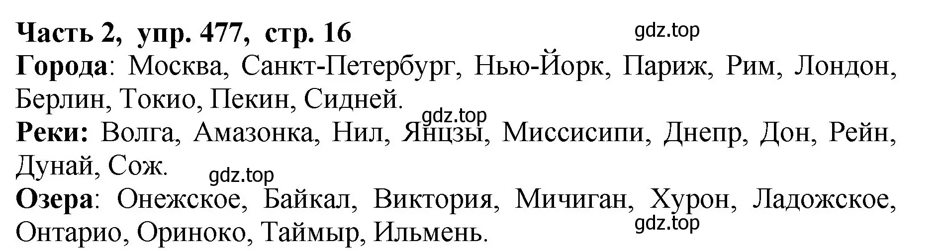 Решение Номер 477 (страница 16) гдз по русскому языку 5 класс Ладыженская, Баранов, учебник 2 часть