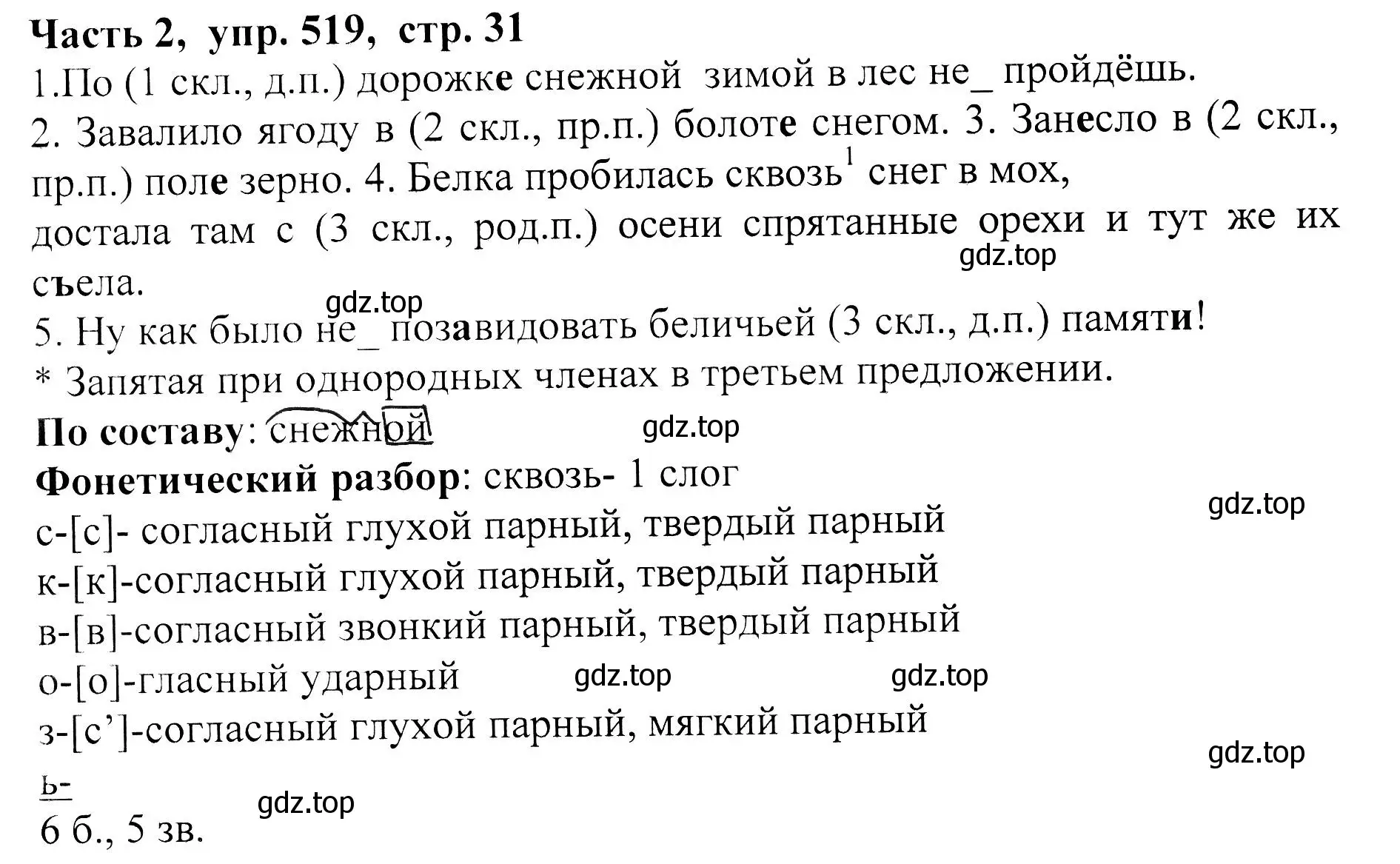 Решение Номер 519 (страница 31) гдз по русскому языку 5 класс Ладыженская, Баранов, учебник 2 часть