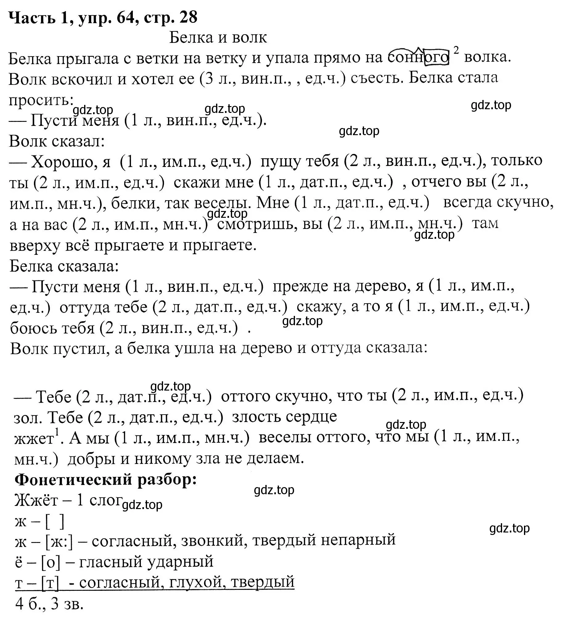 Решение Номер 64 (страница 28) гдз по русскому языку 5 класс Ладыженская, Баранов, учебник 1 часть