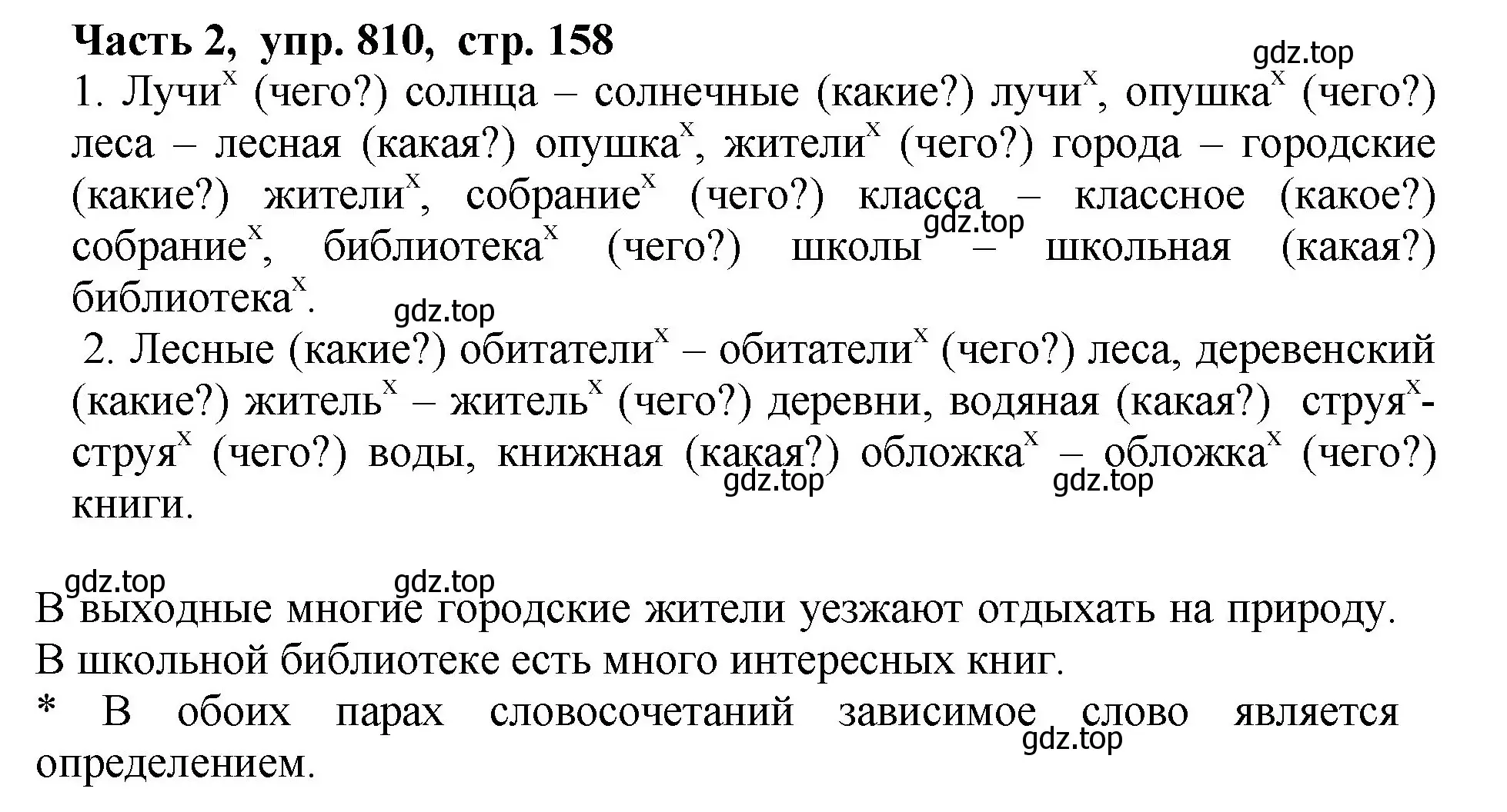 Решение Номер 810 (страница 158) гдз по русскому языку 5 класс Ладыженская, Баранов, учебник 2 часть