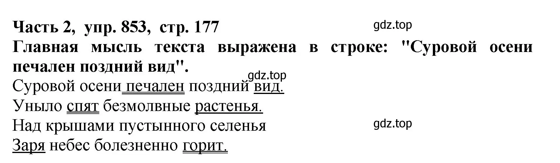 Решение Номер 853 (страница 177) гдз по русскому языку 5 класс Ладыженская, Баранов, учебник 2 часть