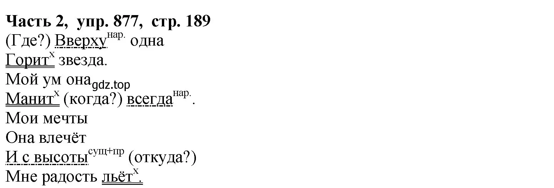 Решение Номер 877 (страница 189) гдз по русскому языку 5 класс Ладыженская, Баранов, учебник 2 часть