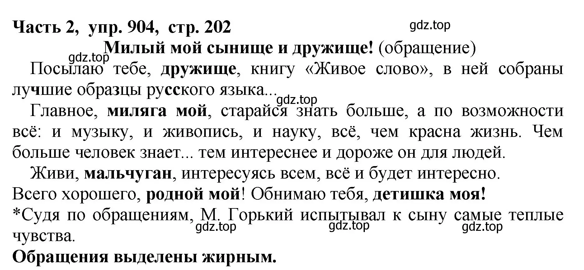 Решение Номер 904 (страница 202) гдз по русскому языку 5 класс Ладыженская, Баранов, учебник 2 часть