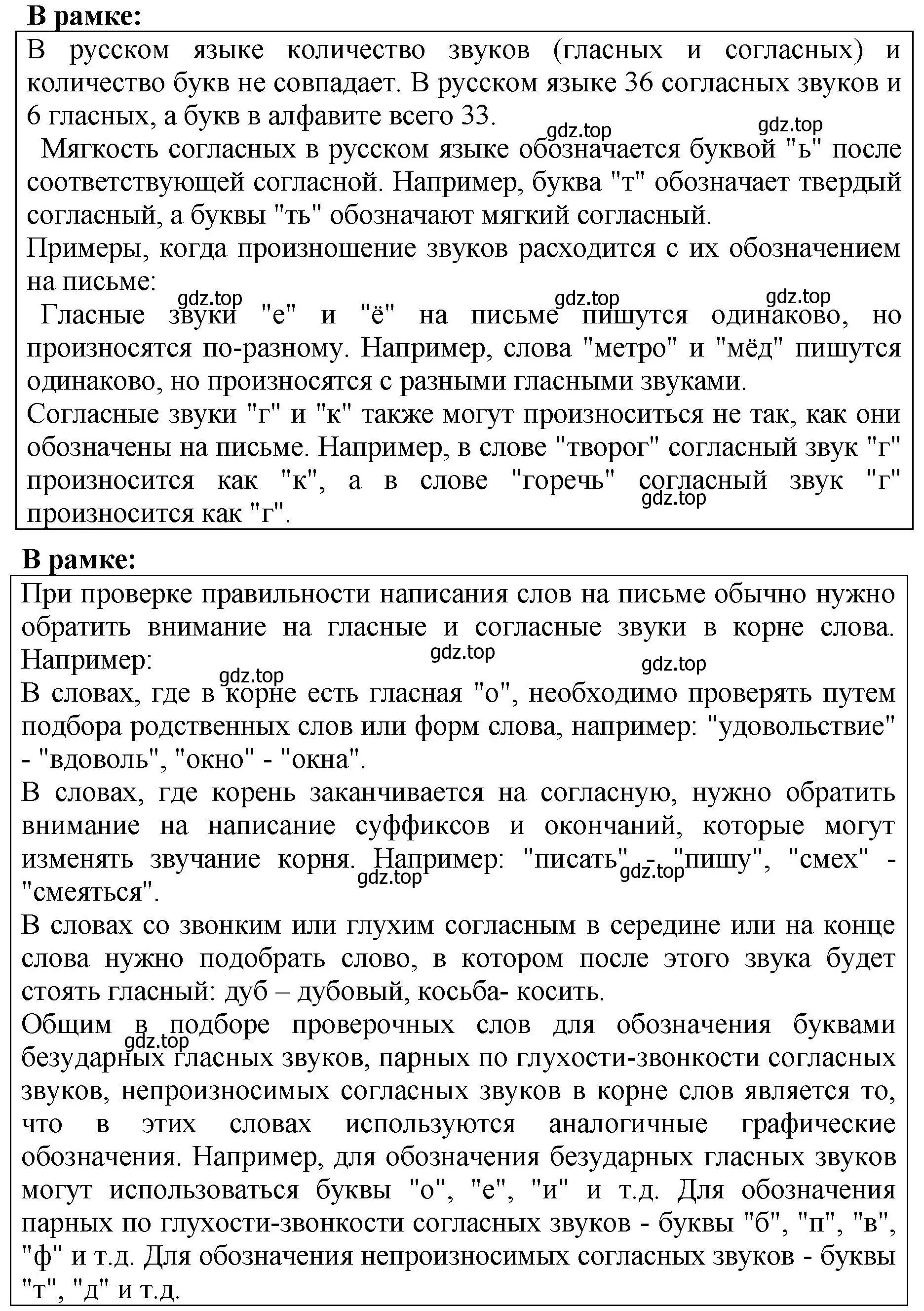 Решение  Задание в рамке (страница 10) гдз по русскому языку 5 класс Ладыженская, Баранов, учебник 1 часть