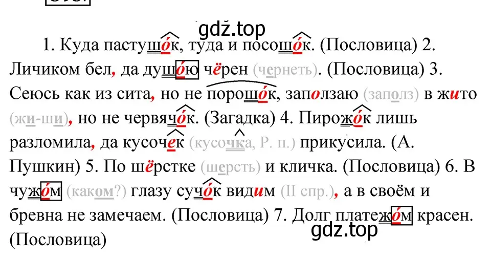 Решение 4. Номер 593 (страница 60) гдз по русскому языку 5 класс Ладыженская, Баранов, учебник 2 часть