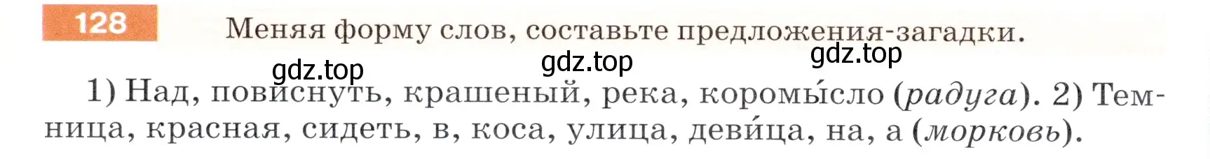 Условие номер 128 (страница 46) гдз по русскому языку 5 класс Разумовская, Львова, учебник 1 часть