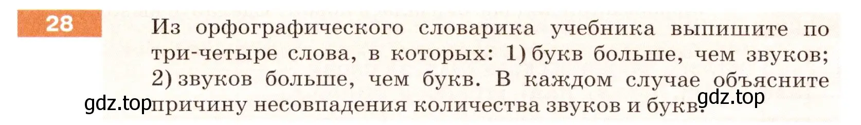 Условие номер 28 (страница 16) гдз по русскому языку 5 класс Разумовская, Львова, учебник 1 часть