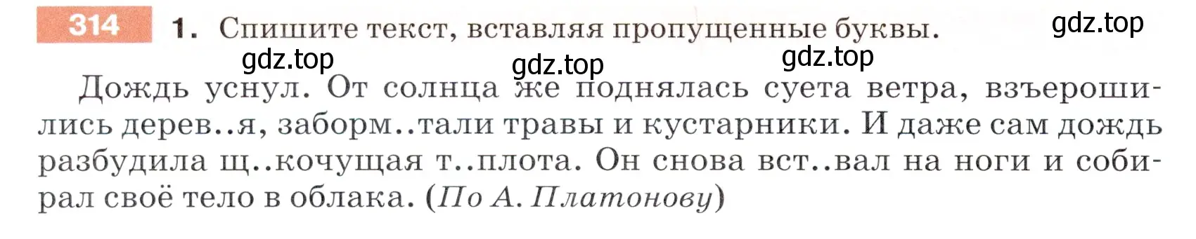 Условие номер 314 (страница 102) гдз по русскому языку 5 класс Разумовская, Львова, учебник 1 часть