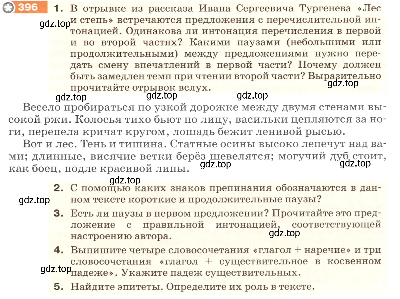 Условие номер 396 (страница 13) гдз по русскому языку 5 класс Разумовская, Львова, учебник 2 часть