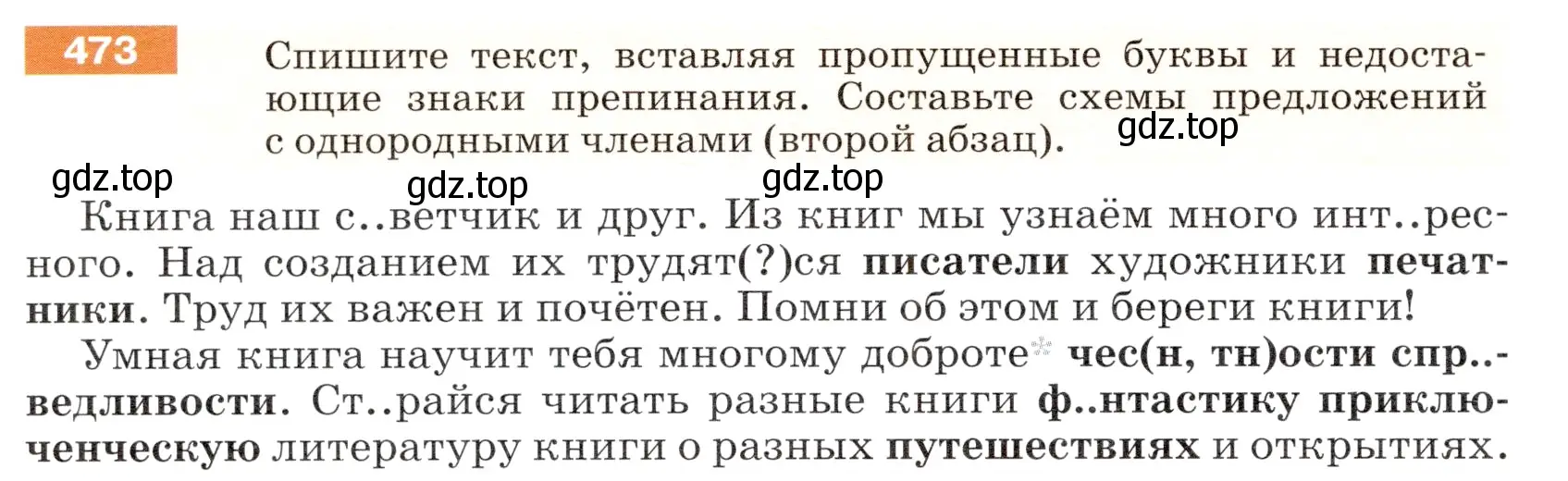 Условие номер 473 (страница 36) гдз по русскому языку 5 класс Разумовская, Львова, учебник 2 часть