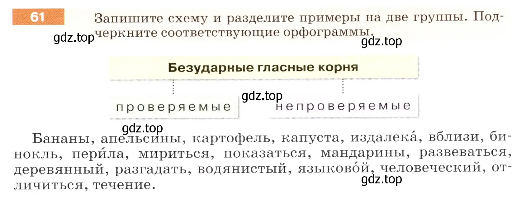 Условие номер 61 (страница 27) гдз по русскому языку 5 класс Разумовская, Львова, учебник 1 часть