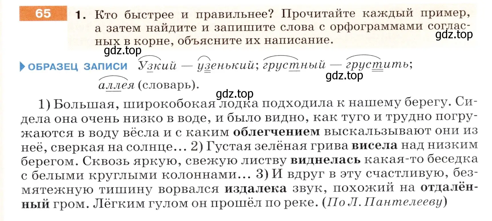 Условие номер 65 (страница 29) гдз по русскому языку 5 класс Разумовская, Львова, учебник 1 часть