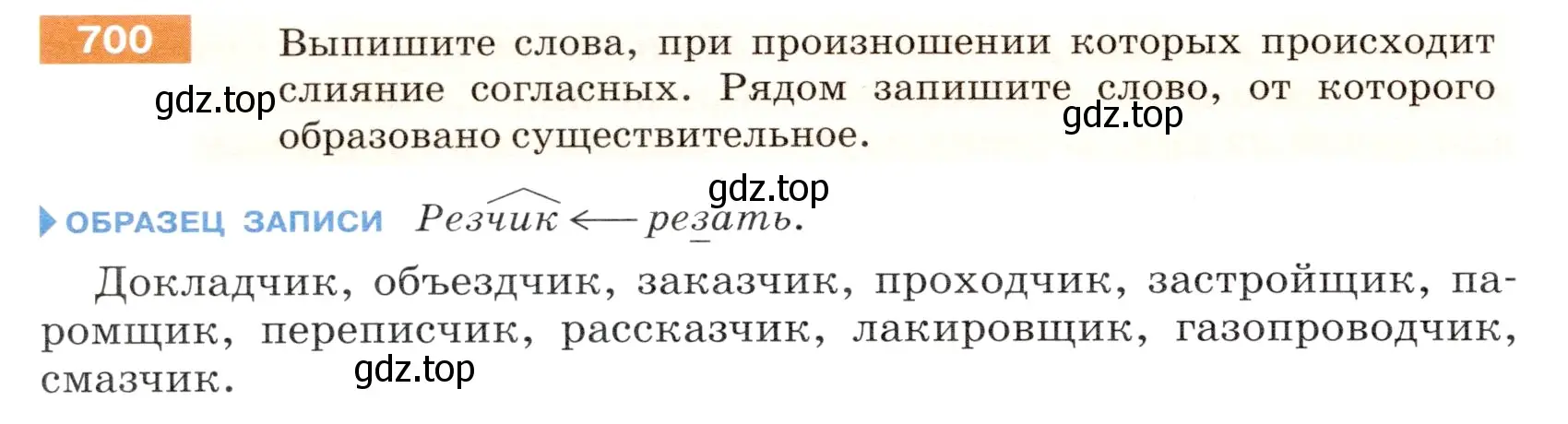 Условие номер 700 (страница 108) гдз по русскому языку 5 класс Разумовская, Львова, учебник 2 часть