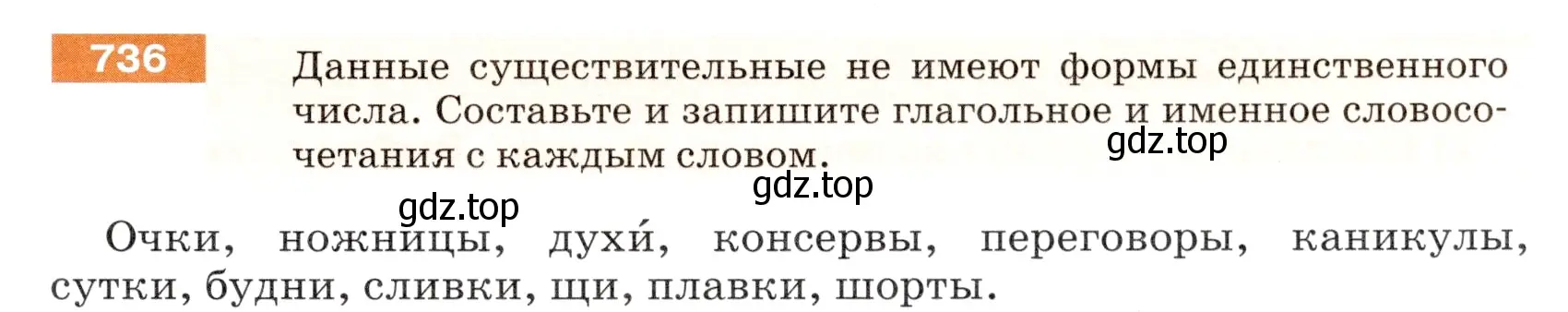 Условие номер 736 (страница 119) гдз по русскому языку 5 класс Разумовская, Львова, учебник 2 часть