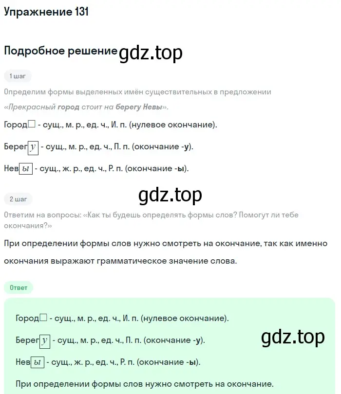 Решение номер 131 (страница 46) гдз по русскому языку 5 класс Разумовская, Львова, учебник 1 часть