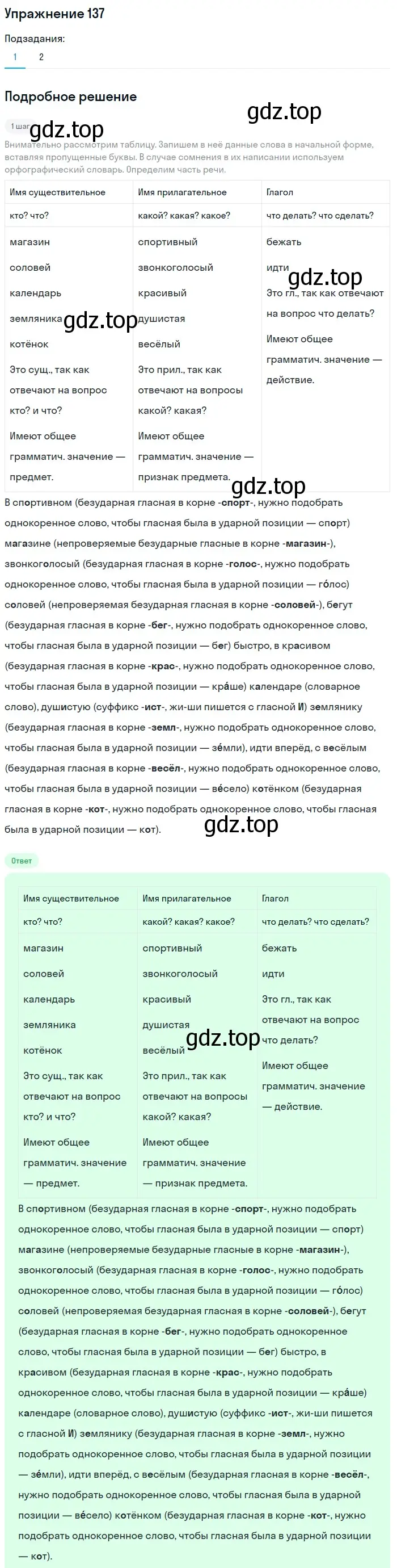 Решение номер 137 (страница 48) гдз по русскому языку 5 класс Разумовская, Львова, учебник 1 часть