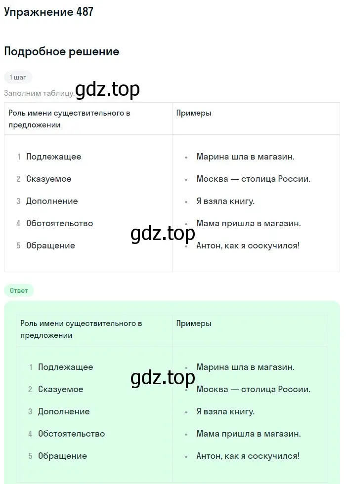 Решение номер 487 (страница 39) гдз по русскому языку 5 класс Разумовская, Львова, учебник 2 часть
