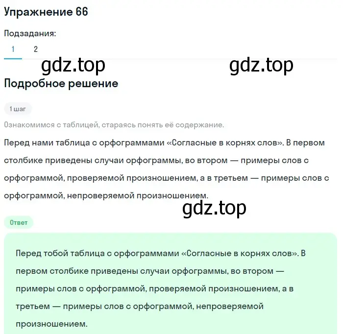 Решение номер 66 (страница 30) гдз по русскому языку 5 класс Разумовская, Львова, учебник 1 часть