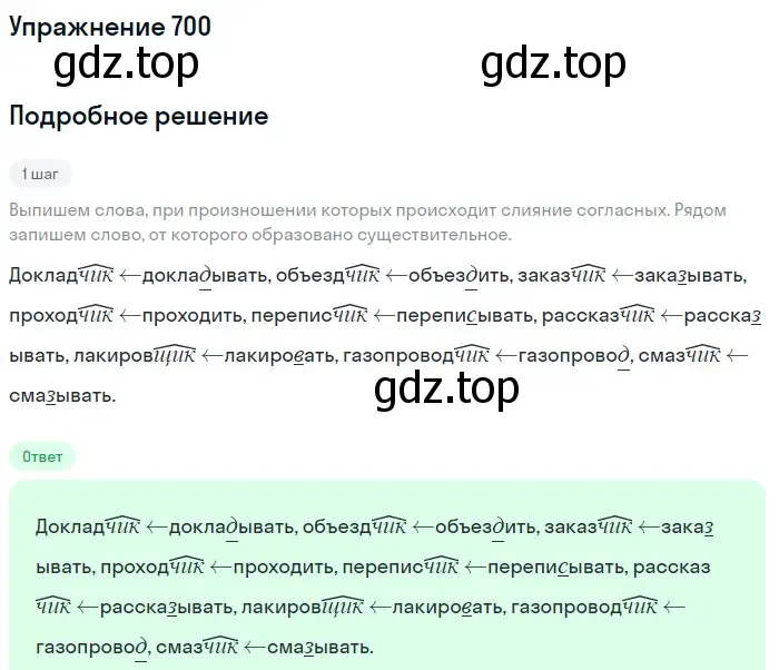 Решение номер 700 (страница 108) гдз по русскому языку 5 класс Разумовская, Львова, учебник 2 часть