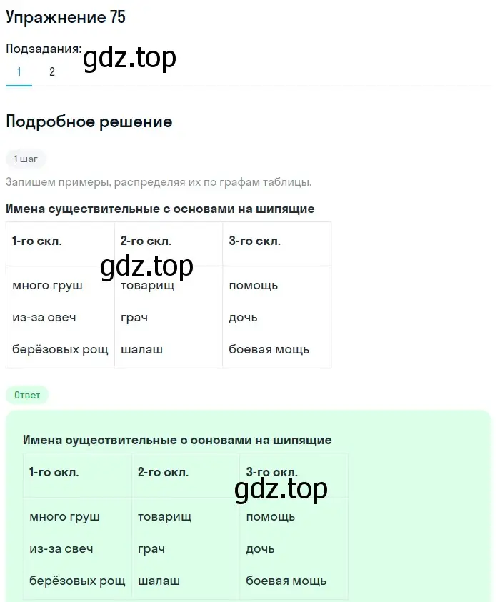 Решение номер 75 (страница 32) гдз по русскому языку 5 класс Разумовская, Львова, учебник 1 часть