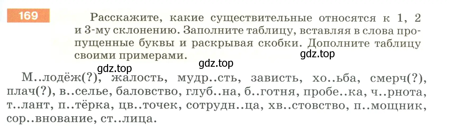 Условие номер 169 (страница 61) гдз по русскому языку 5 класс Разумовская, Львова, учебник 1 часть