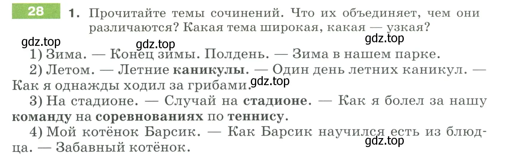 Условие номер 28 (страница 17) гдз по русскому языку 5 класс Разумовская, Львова, учебник 1 часть