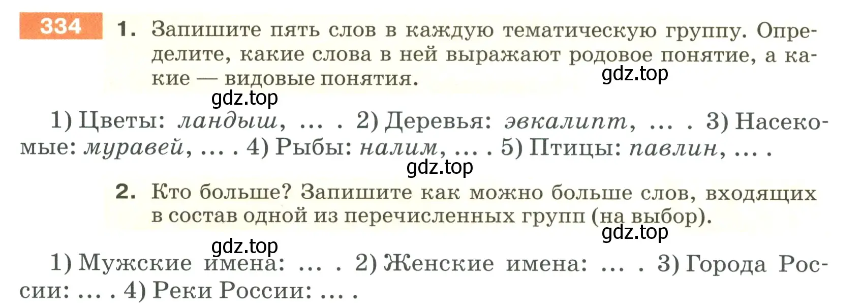 Условие номер 334 (страница 115) гдз по русскому языку 5 класс Разумовская, Львова, учебник 1 часть