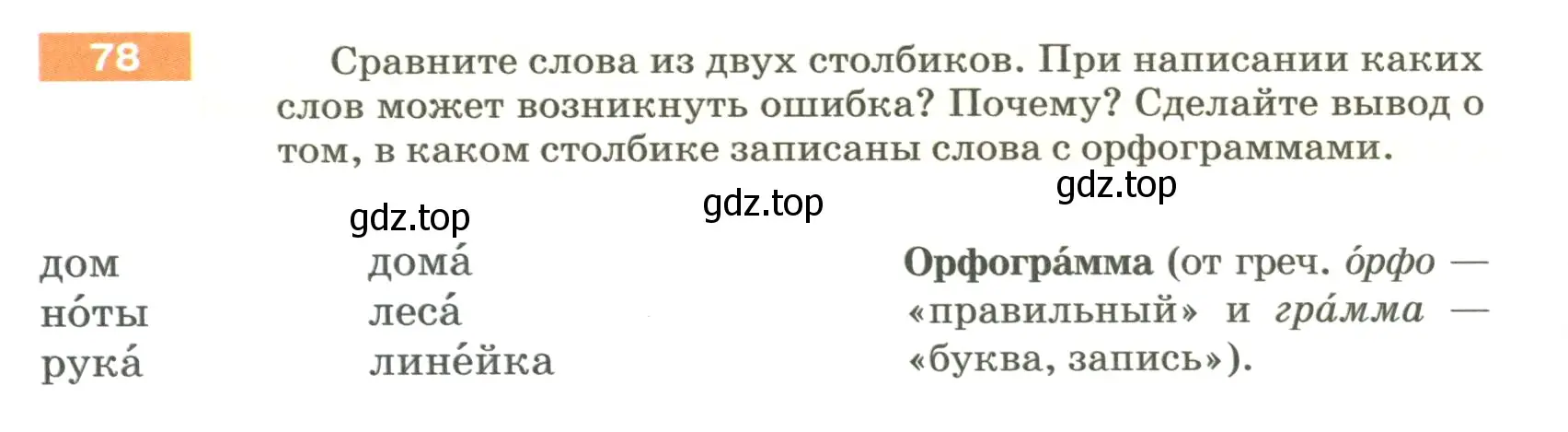 Условие номер 78 (страница 34) гдз по русскому языку 5 класс Разумовская, Львова, учебник 1 часть