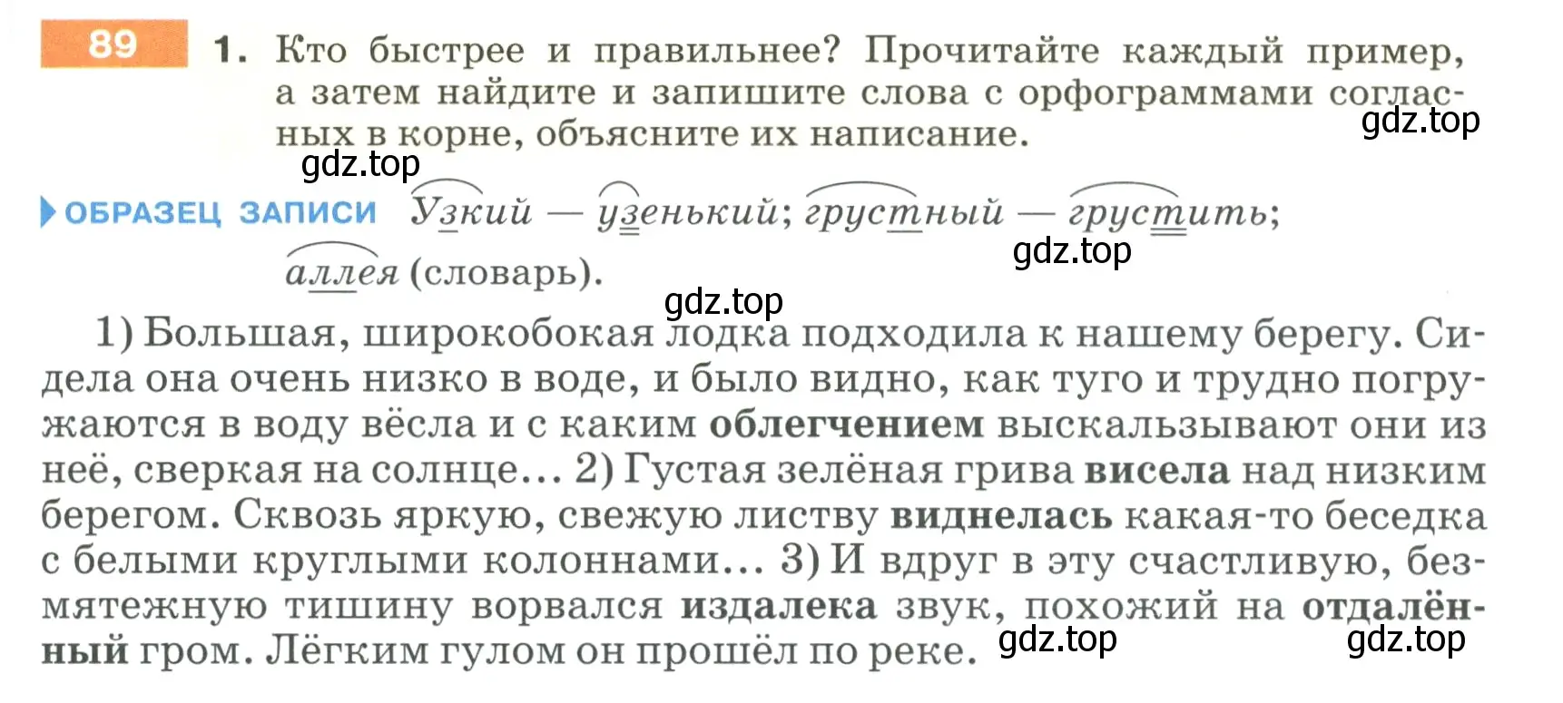 Условие номер 89 (страница 39) гдз по русскому языку 5 класс Разумовская, Львова, учебник 1 часть