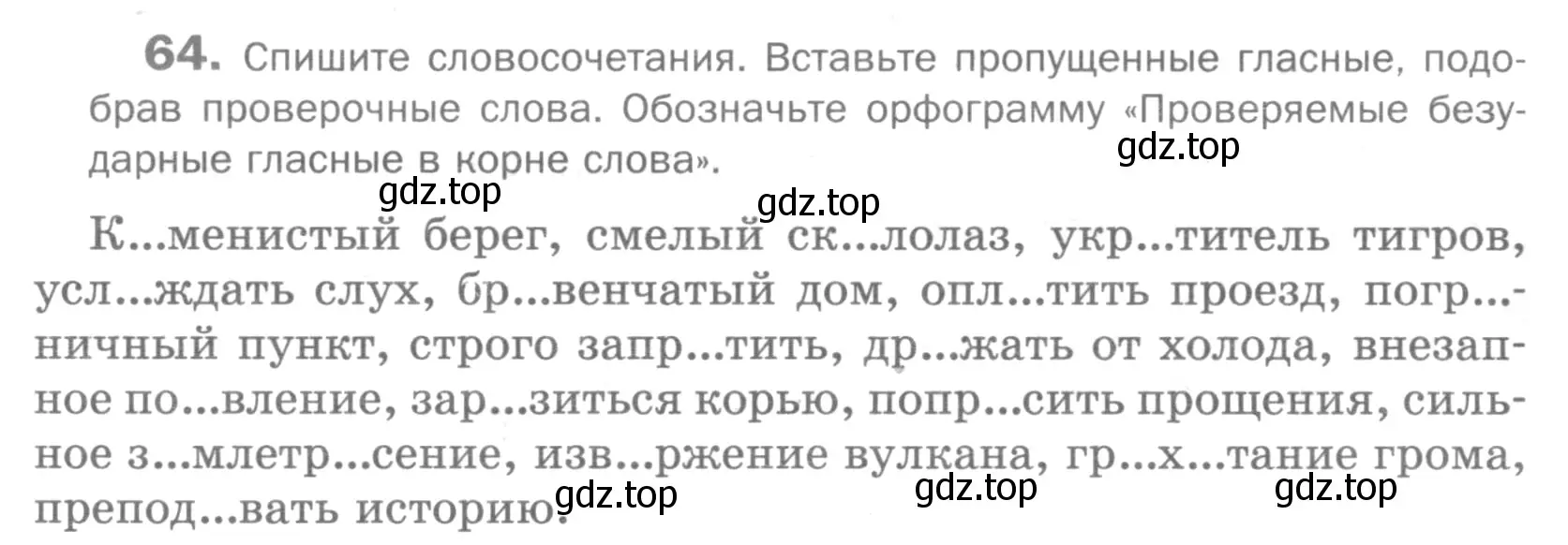 Условие номер 64 (страница 40) гдз по русскому языку 5 класс Шмелев, Флоренская, учебник 1 часть