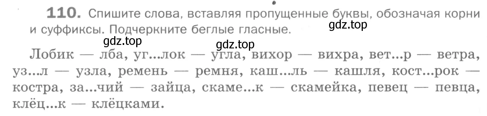 Условие номер 110 (страница 194) гдз по русскому языку 5 класс Шмелев, Флоренская, учебник 1 часть