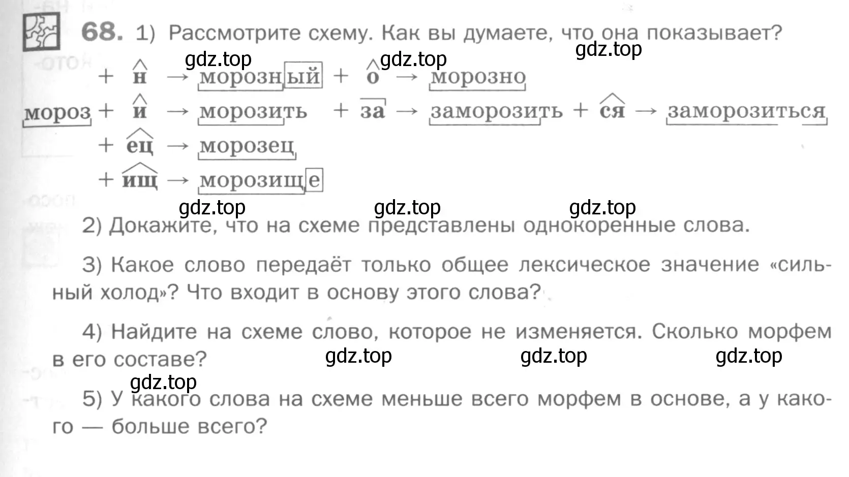 Условие номер 68 (страница 173) гдз по русскому языку 5 класс Шмелев, Флоренская, учебник 1 часть