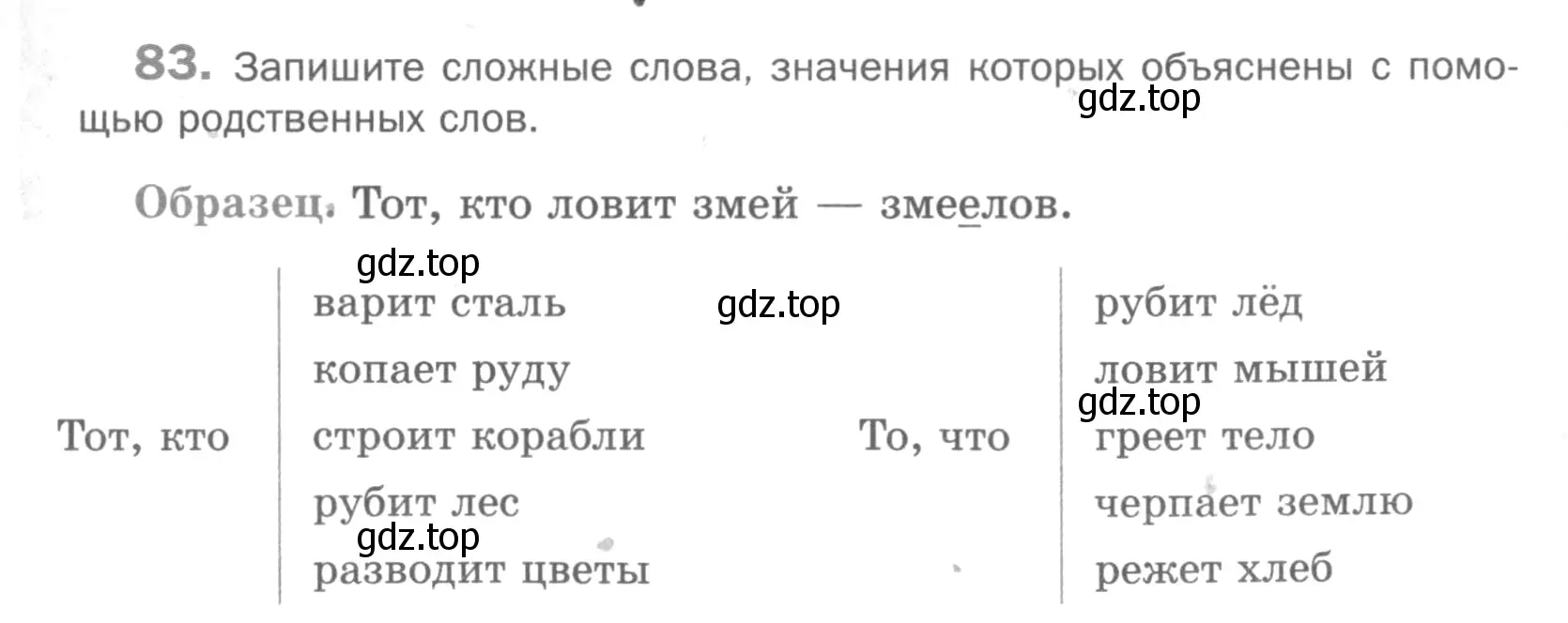 Условие номер 83 (страница 179) гдз по русскому языку 5 класс Шмелев, Флоренская, учебник 1 часть