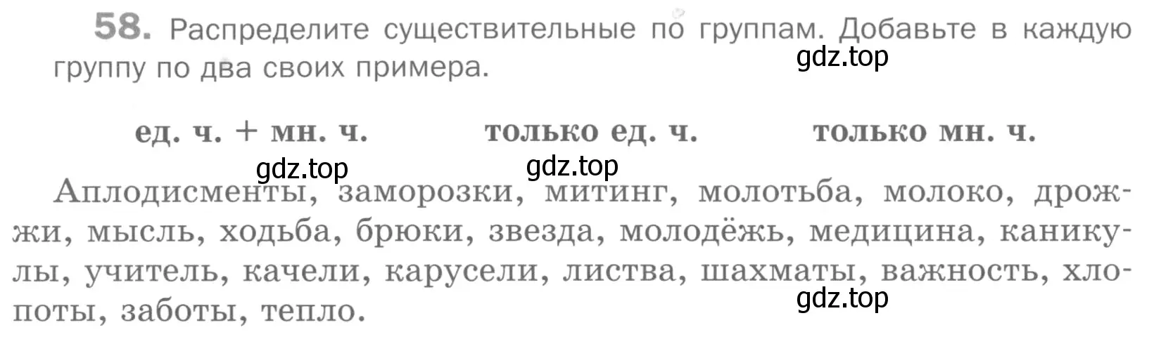 Условие номер 58 (страница 140) гдз по русскому языку 5 класс Шмелев, Флоренская, учебник 2 часть