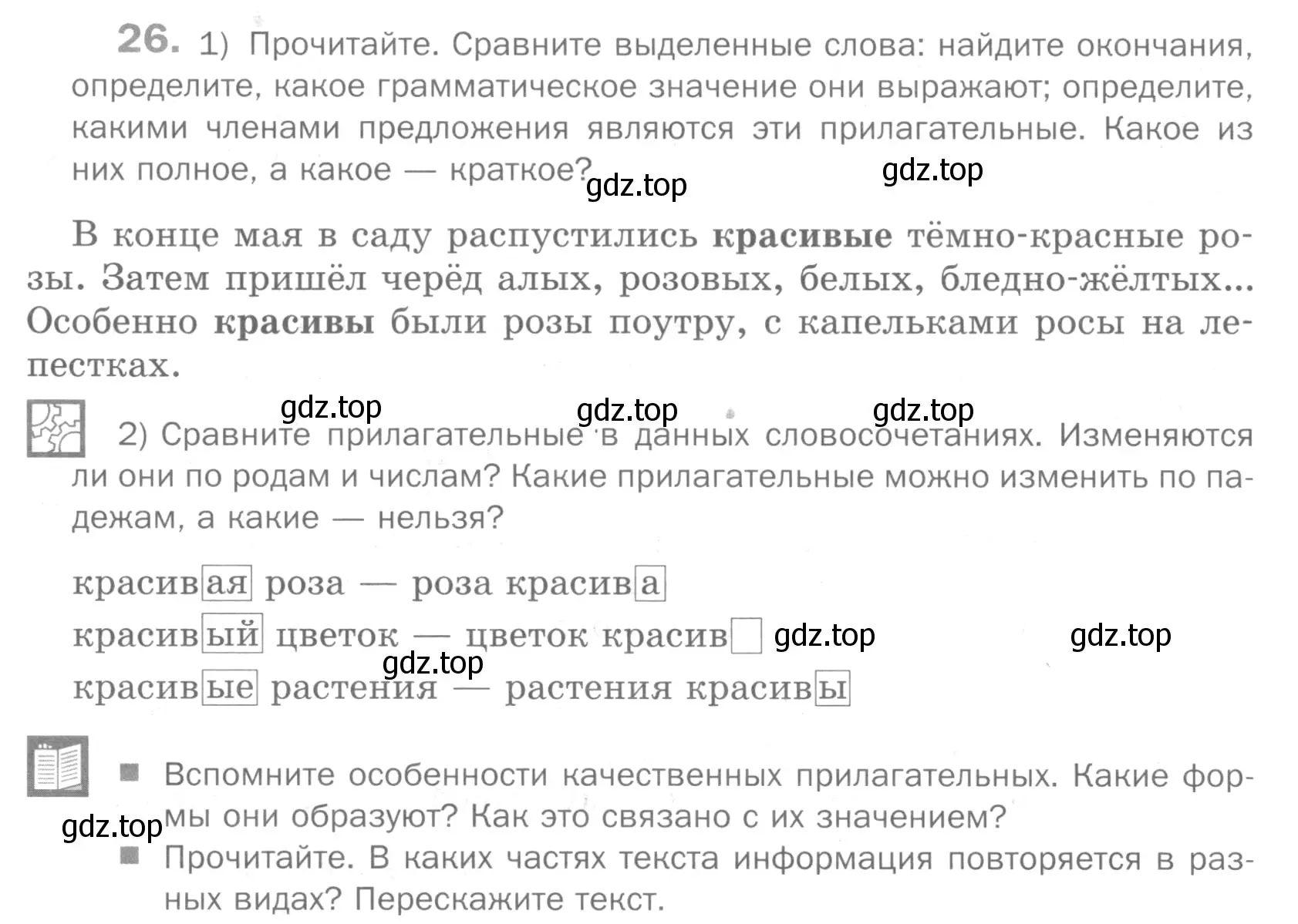 Условие номер 26 (страница 204) гдз по русскому языку 5 класс Шмелев, Флоренская, учебник 2 часть