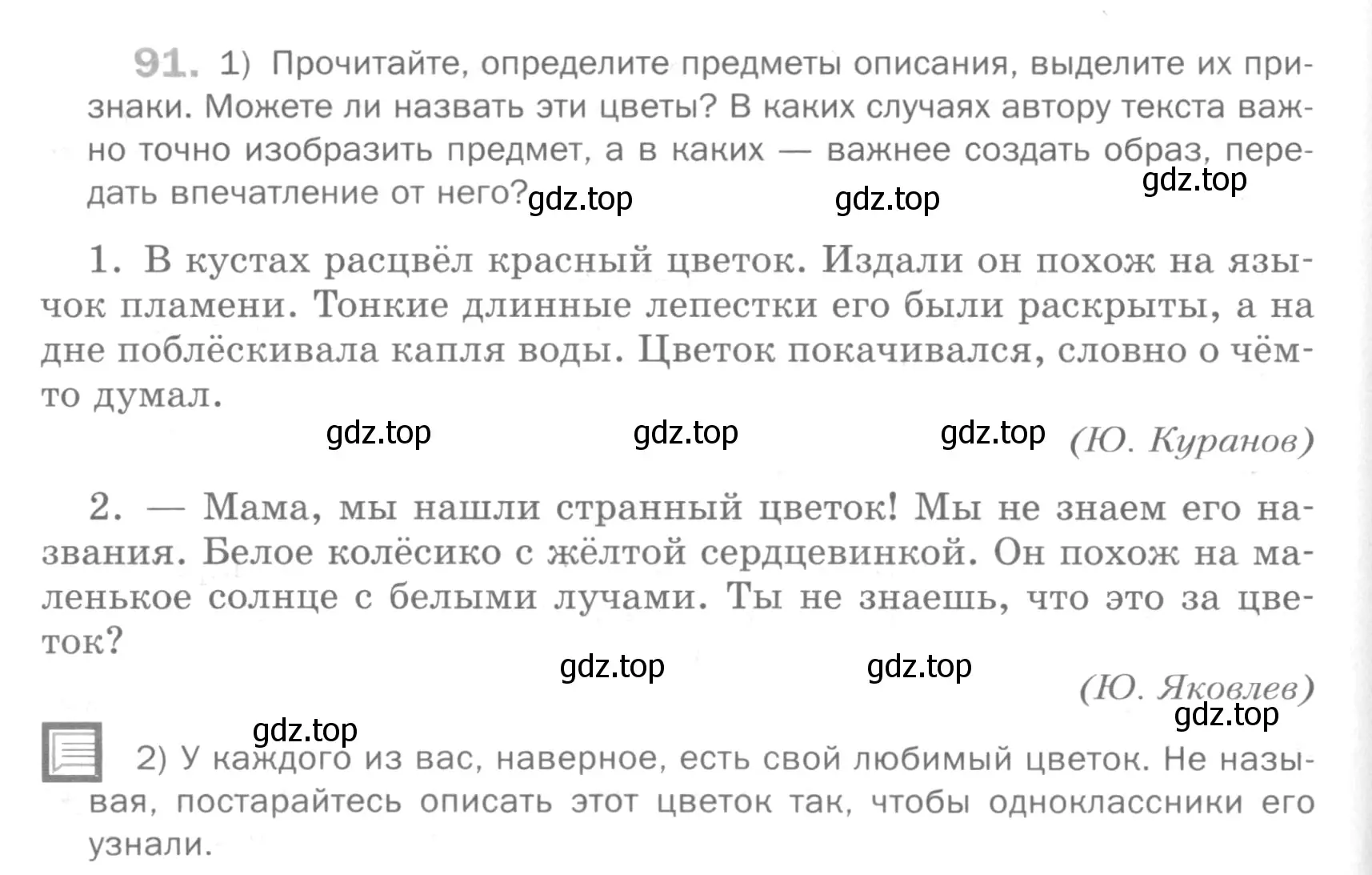 Условие номер 91 (страница 240) гдз по русскому языку 5 класс Шмелев, Флоренская, учебник 2 часть