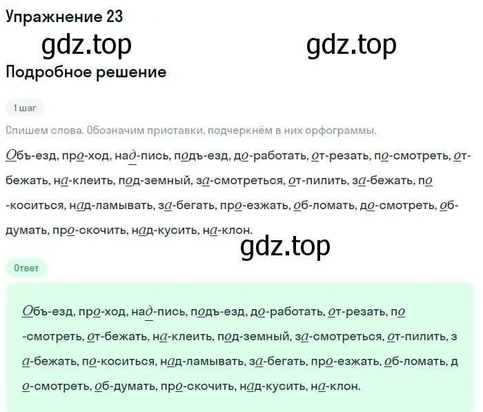 Решение номер 23 (страница 18) гдз по русскому языку 5 класс Шмелев, Флоренская, учебник 1 часть
