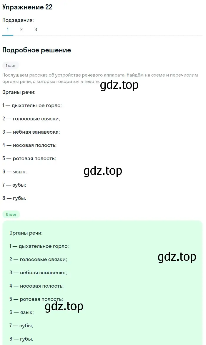 Решение номер 22 (страница 82) гдз по русскому языку 5 класс Шмелев, Флоренская, учебник 1 часть